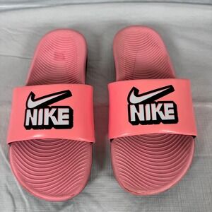 Nike Kawa Slide Kids Pink Foam White Black DD3242-600 Size 5Y